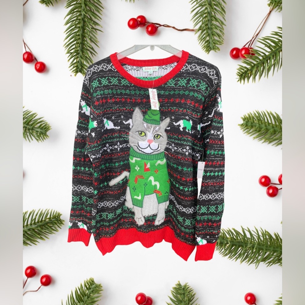 Christmas Cat Sweater